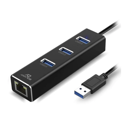 ADAPTATEUR CB-USBRJ45 – USB 3.0 RÉSEAU GIGABIT + 3 PORTS USB