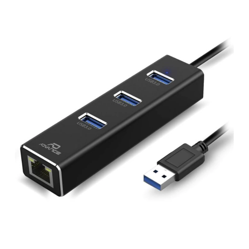 ADAPTATEUR CB-USBRJ45 – USB 3.0 RÉSEAU GIGABIT + 3 PORTS USB – Image 2