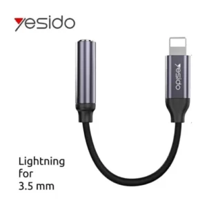 ADAPTATEUR YESIDO LIGHTNING TO JACK 3.5MM  YESIDO YAU37