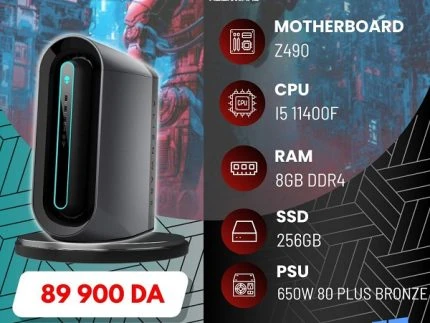 ALIENWARE AURORA 12 Z490 I5 11400F / SSD 256GO / 08 DDR4 / SANS CARTE GRAPHIQUE WIN 10 PRO