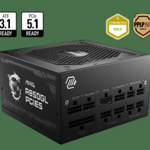 ALIMENTATION MSI MAG A850GL PCIE5 GOLD FULL MODULAIRE