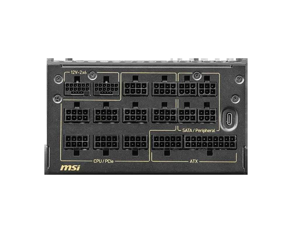ALIMENTATION MSI MEG Ai1600T PCIE5 1600W TITANIUM FULL MODULAIRE – Image 4