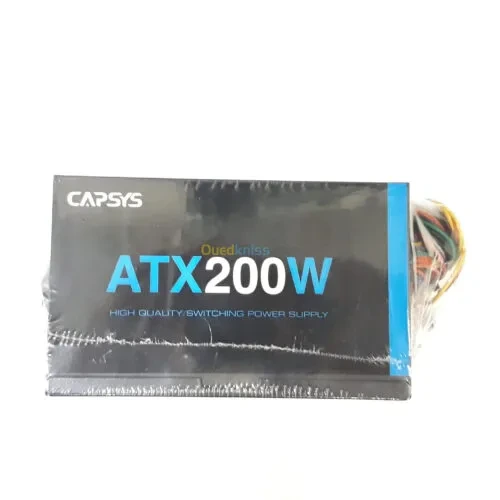 ALIMENTATION ATX 200W CAPSYS NEW – 200W.