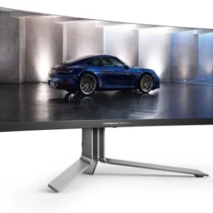 AOC 49″ AGON PORSCHE DESIGN PD49 CURVED 240HZ DQHD 5K OLED 0.03MS 1800R HDR400 SPEAKERS DTS