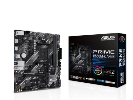 ASUS PRIME B550M-K ARGB GEN2 MICRO ATX
