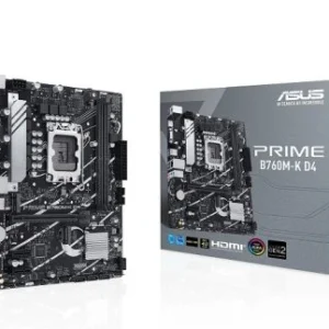 ASUS PRIME B760M-K D4  PCIe 4.0 VGA,HDMI,USB3.2