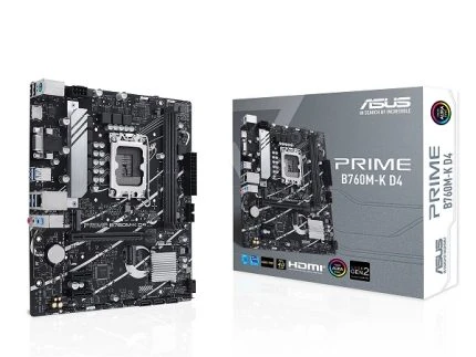 ASUS PRIME B760M-K D4 PCIe 4.0 VGA,HDMI,USB3.2