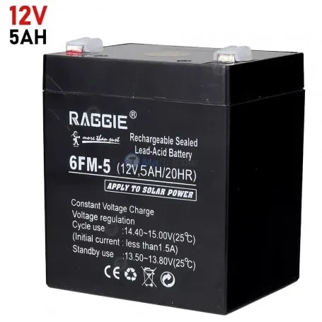 BATTERIE ONDULEUR RAGGIE 12V5AH