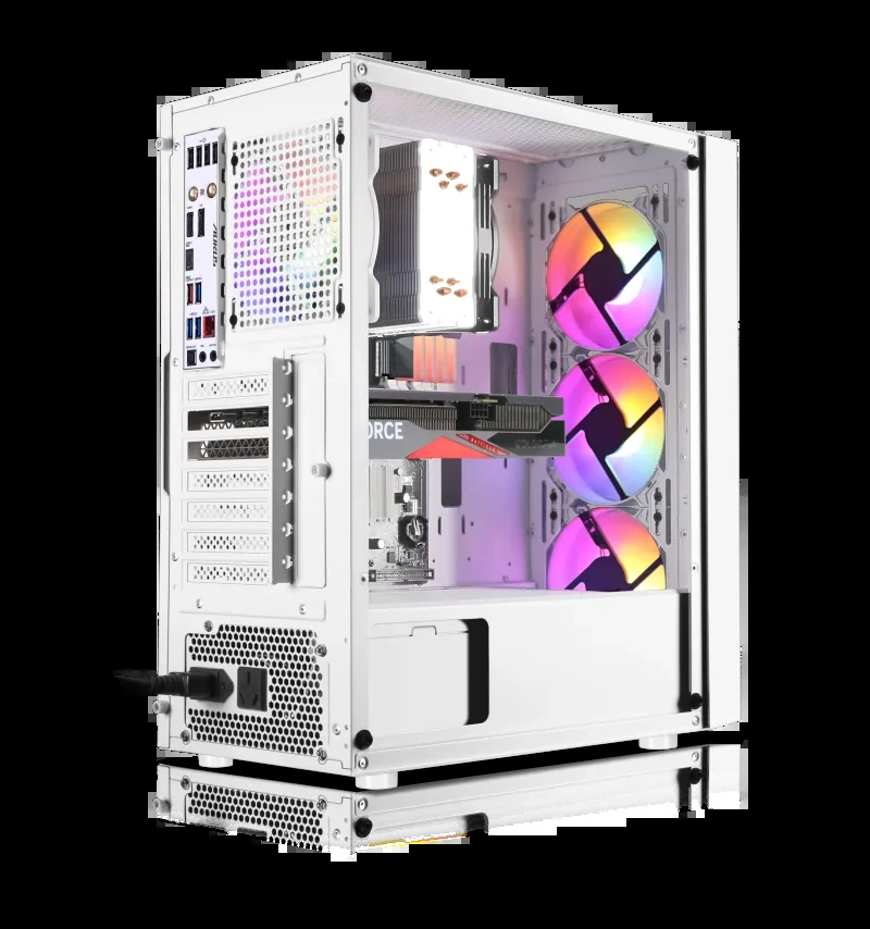 Boitier XANDER – Velox TG Blanc 4 Fans ARGB – Image 3