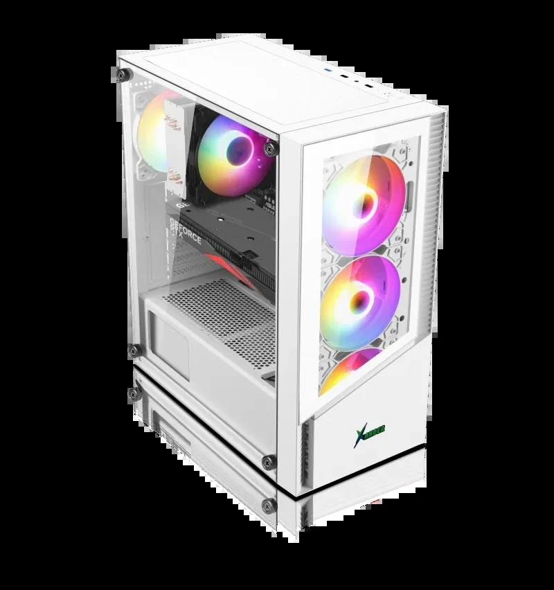 Boitier XANDER – Velox TG Blanc 4 Fans ARGB – Image 4