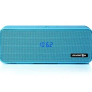 BRIGMTON HAUT PARLEUR BLUETOOTH REVEILLE FM MICRO SD AUXILLIAIRE BLEU