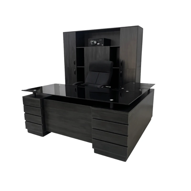 Bureau de Direction Odesk Timgade 1M80 – Ensemble Complet avec Retour, Bahut et Caisson – Image 4