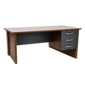 Bureau K082-1600T – 1,60 m avec 3 Tiroirs