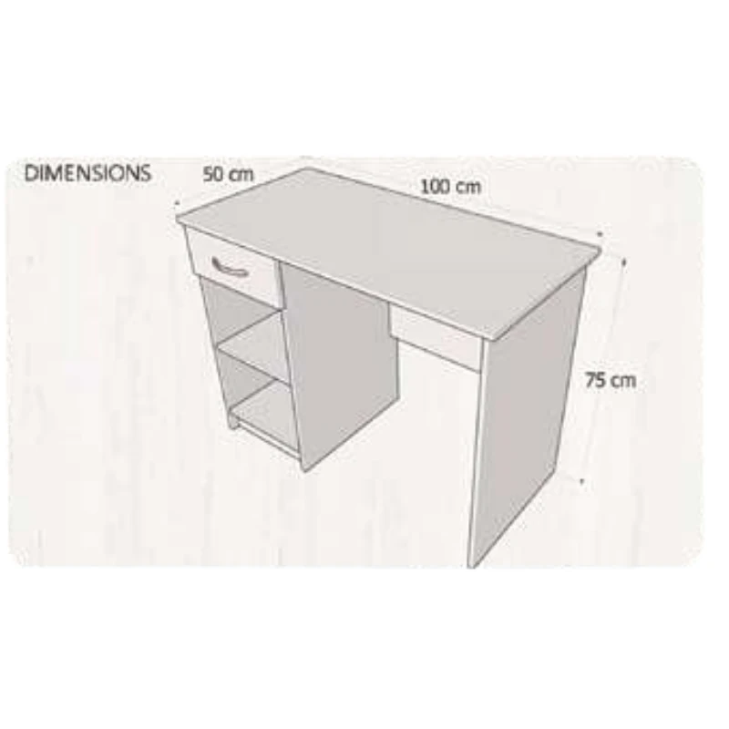 Bureau ODESK ST02 – avec Tiroir et Rangements – Image 4