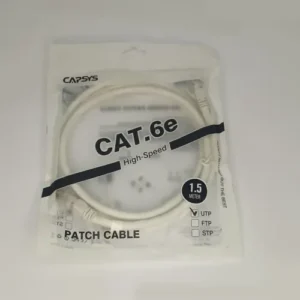 CABLE RESEAU UTP CAT6-E 1.5M CAPSYS