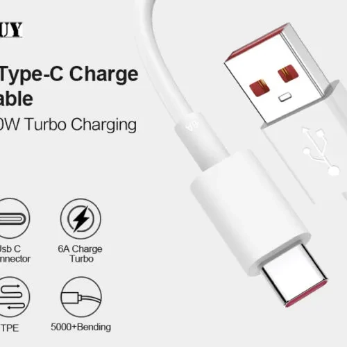 CABLE  TYPE-C  TO USB  ORANGE FAST 67W