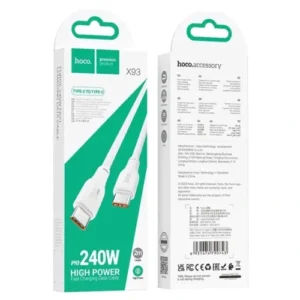 CABLE TYPE C / TYPE C HOCO REF X93 240W 1M –