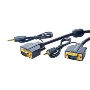 CABLE VGA+AUDIO 15M Clicktronic Plaqué OR