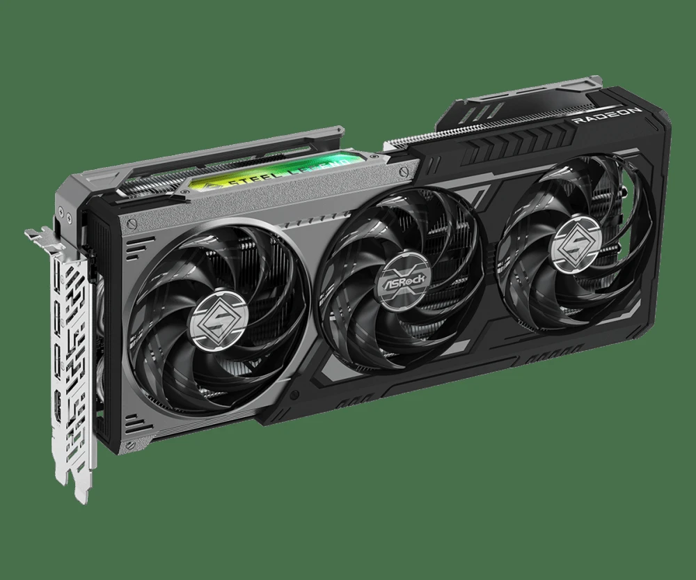 CARTE GRAPHIQUE ASROCK AMD RADEON ™ RX 9070 XT STEEL LEGEND DARK 16GB – Image 3