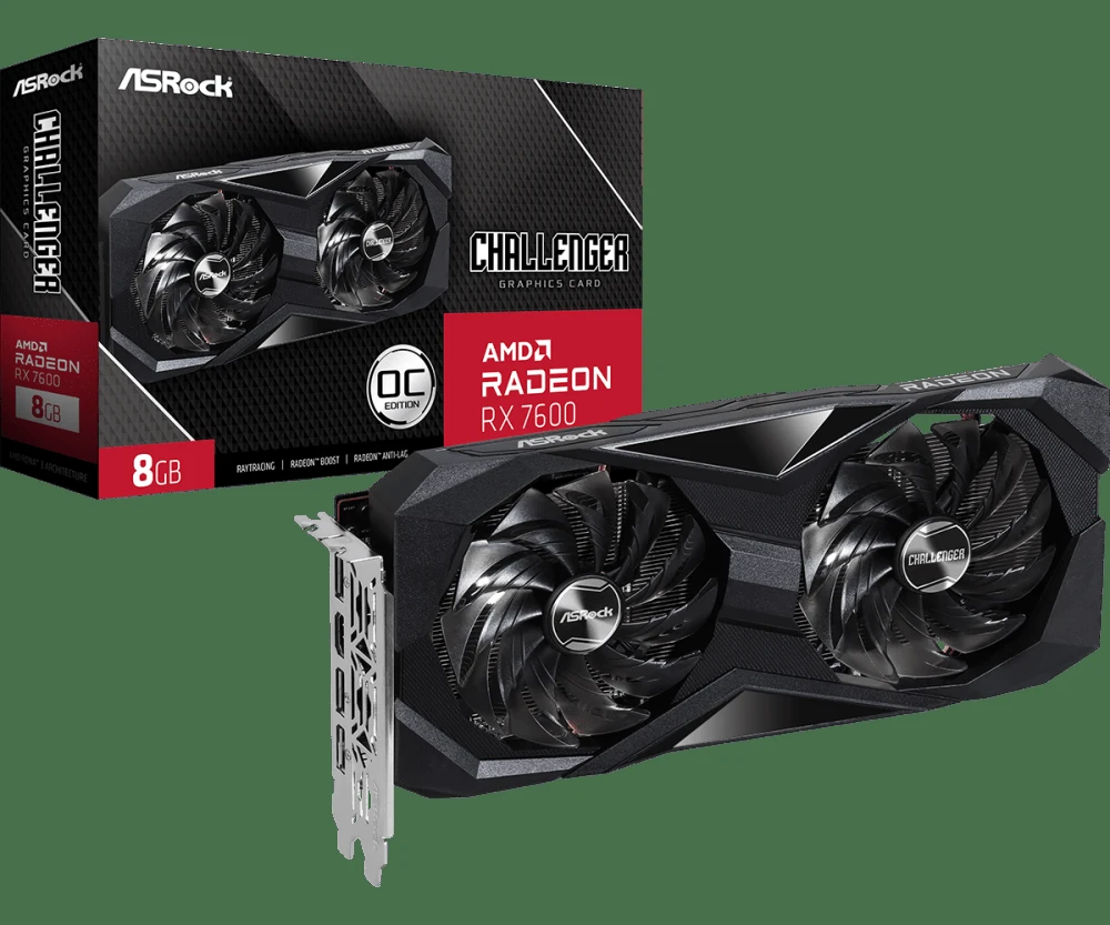 CARTE GRAPHIQUE ASROCK AMD Radeon™ RX 7600 Challenger 8GB OC