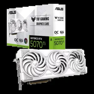 CARTE GRAPHIQUE ASUS TUF Gaming GeForce RTX™ 5070 Ti 16GB GDDR7 White OC Edition