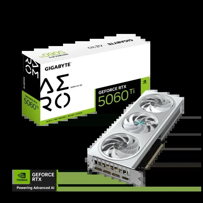 CARTE GRAPHIQUE GIGABYTE GeForce RTX™ 5060 Ti AERO OC 8G