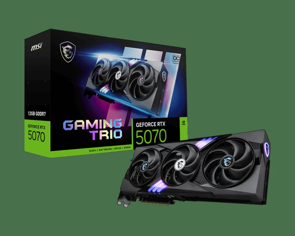 CARTE GRAPHIQUE MSI GeForce RTX™ 5070 12G GAMING TRIO OC