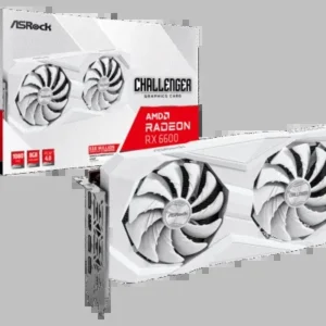 Carte Graphique ASRock – RX 6600 Challenger White 8GB