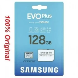 CARTE MEMOIRE SAMSUNG EVO PLUS SD ADAPTATEUR TRANSFERT VITESSE 130 MB/S  V30.