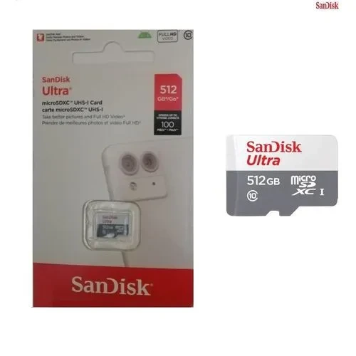 CARTE MEMOIRE SANDISK MICRO SDXC 512GO ULTRA FULL HD 100MB/S