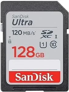 CARTE MEMOIRE SANDISK ULTRA FULL HD SDHC UHS-I 128G.O 120MB/S