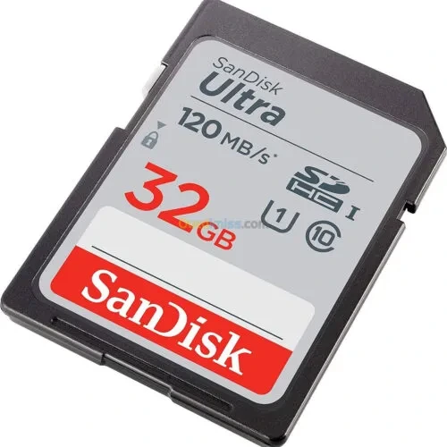 CARTE MEMOIRE SANDISK ULTRA FULL HD SDHC UHS-I 32G.O 120MB/S