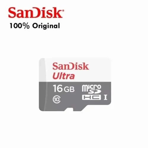 CARTE MEMOIRE SANDISK ULTRA MICROSDHC 16GO 80MB/S