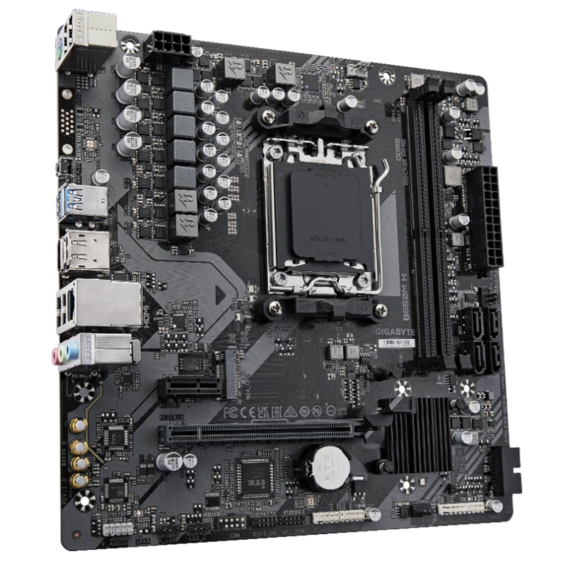 Carte Mère GIGABYTE B650M H – Socket AM5, Ryzen 7000/8000/9000 – Image 3