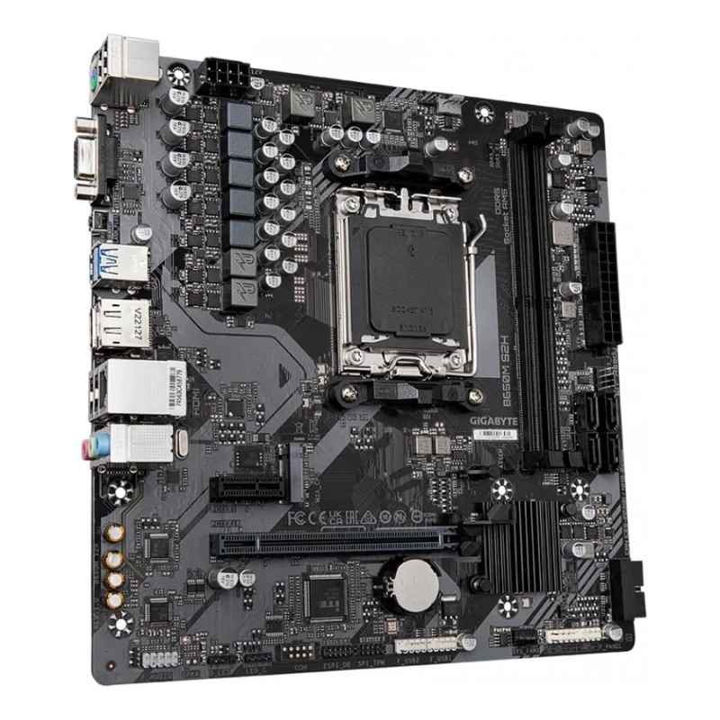Carte Mère GIGABYTE B650M S2H – Socket AM5, Ryzen 7000/8000/9000 – Image 3
