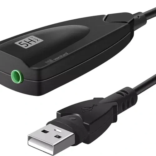 CARTE SON USB 2CH AVEC CABLE 5HV2