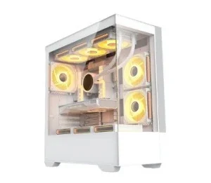 CASE ARES K03 ARGB WHITE + PSU ARES 650W +80 BRONZE