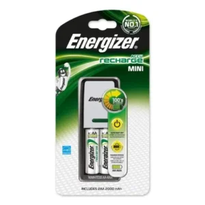 CHARGEUR ENERGIZER 2 PILES RECHARGE MINI AA AAA