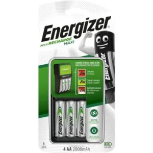 CHARGEUR ENERGIZER ACCU RECHARGE MAXI + 4 PILES 2000 MAH