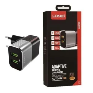 CHARGEUR SIYOTEAM LDNIO A2206 2USB 2.4A+ CABLE SAMSUNG