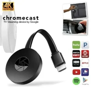 CHROMECAST TV STREAMING DEVICE BY GOOGLE 4K.