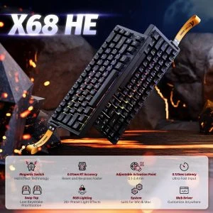 Clavier MECANIQUE ATTACK SHARK X68 HE – Image 10
