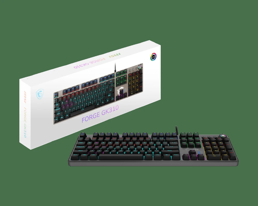 CLAVIER MECANIQUE GAMING MSI FORGE GK310 - RED SWITCHES