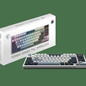 CLAVIER MECANIQUE MSI FORGE GK600 TKL WIRELESS SKY
