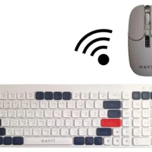 CLAVIER & SOURIS SANS FIL HAVIT HVKB-KB830WB-BK