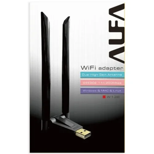 CLE WIFI ALFA DEUX ANTENNE 300MPS W136