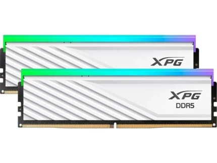 DDR5 24GO X1 6400MHZ CL32 ADATA XPG LANCER BLADE WHITE RGB AX5U6400C3224G-DTLABRWH (10% POUR CEUX QUI VEULENT L’ACHETER SEULE)