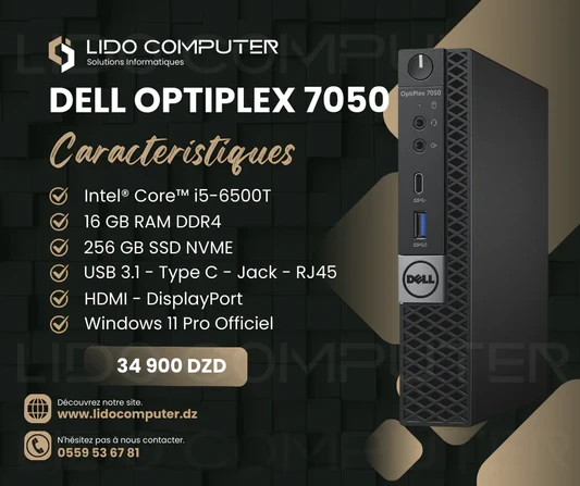 Dell OptiPlex 7050 i5-6TH - 16 Gb - 256 Gb
