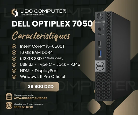 Dell OptiPlex 7050 i5-6TH - 16 Gb - 512 Gb