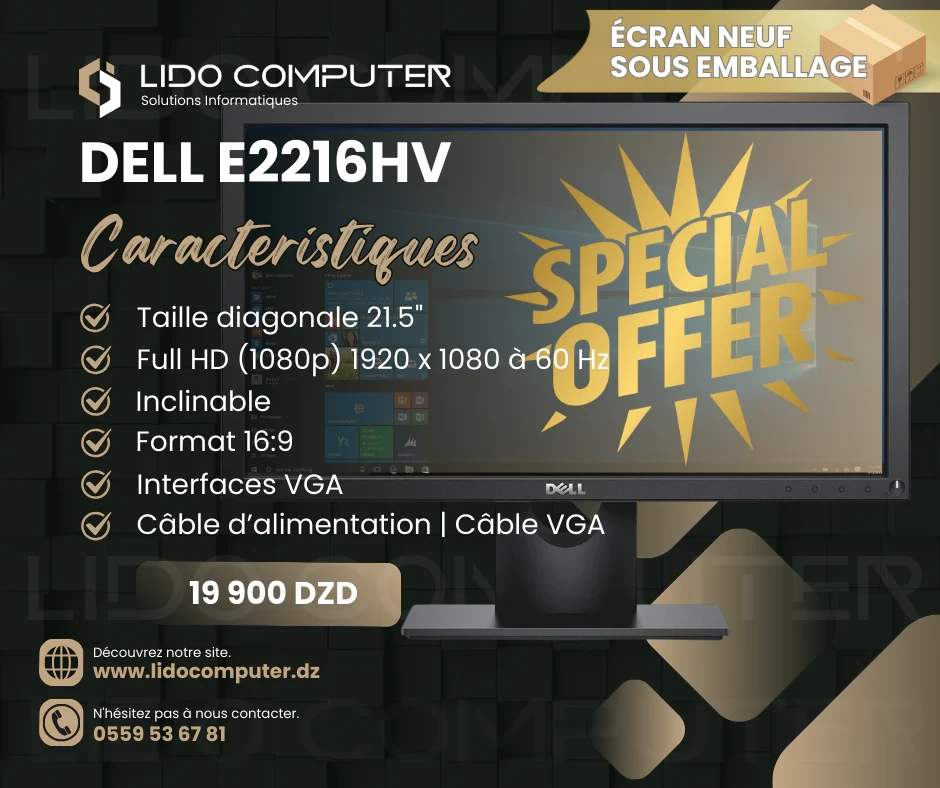 Dell OptiPlex 7050 i5-6TH - 8 Gb - 256 Gb + Écran Dell E2216HV – Image 3